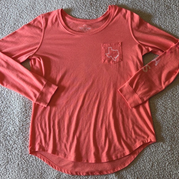 Texas Graphic Bundle of 2 Long Sleeve Curved Hem Pocket T-shirts - Picture 11 of 16